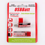 USB Rechargeable AA Batteries