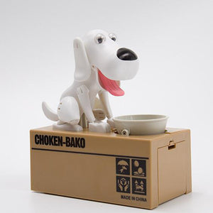 Dog Eating Coin Bank