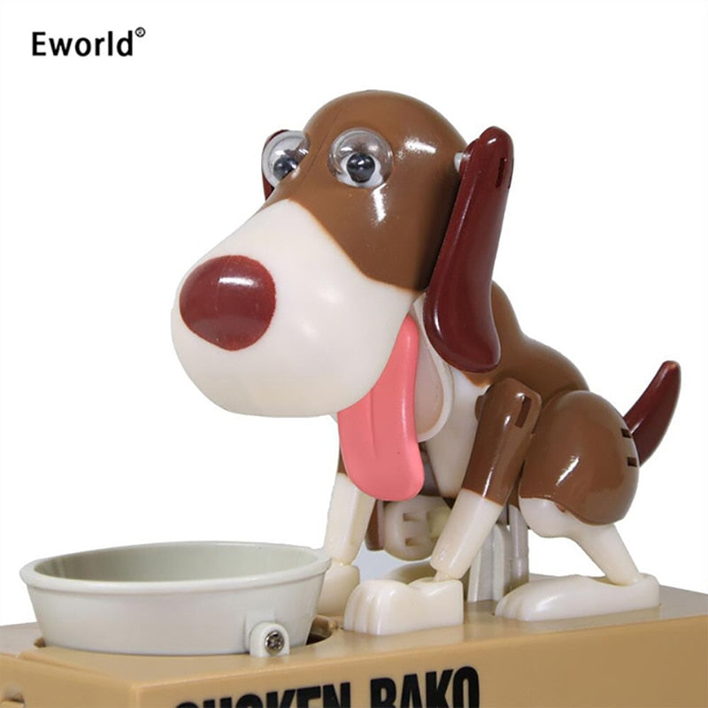 Dog Eating Coin Bank